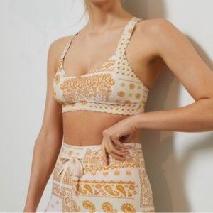 ✨ The Upside x Anthropologie Carmen Sports Bra – Paisley Print ✨